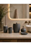 Travertine 5 Piece Bathroom Accessory Set Anthracite - 5