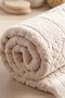 Aflora Beige 100% Cotton Foot Towel - 60X130 cm - 4