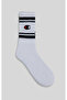 3Pk Crew Socks Unisex White Socks - U20081-Ww006 - 3