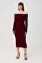 Madonna Collar Long Knitwear Dress - 2