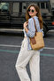 Women's 2-Piece Linen Relaxed Cut Lightweight Fabric Casual Pants - 2