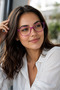 Vixen Purple Cateye Women's Blue Light Protection Computer Screen Goggles