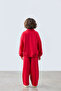 Red Comfortable Wide-Leg Pants - 3
