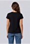 Women's Basic V-Neck T-Shirt Black - 2