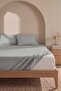 Gray Cotton Double Elastic Sheet 160X200 - 3