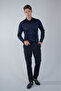 Navy Blue Regular Fit Cotton Platinum Dark Shirt - 5