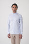Blue Regular Fit Cotton Collared Shirt