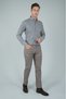Beige Cotton Pocketed Gabardine Sports Pants - 5
