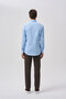 Studio Men's Pocketless Long Sleeve Blue Shirt - 3