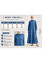 Three Piece Washed Denim Dress - 6