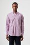 Red Regular Fit Cotton Plaid Pasha Collar Sports Shirt - 4