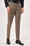 Beige Wool Classic Woven Trousers