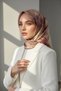 100% twill silk scarf 90x90 marble pattern hand stitched women's scarf - 2