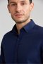 Modern Fit Navy Blue Men's Shirt - 4