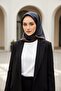 100% twill baroque pattern black color 90x90 scarf sewing method: hand stitching