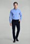 Blue Regular Fit Cotton Long Shirt - 3