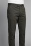Khaki Classic Sports Pants with Pockets and Zipper - 5