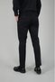 Black Cotton Polyester Natural Non-Pleated Sports Trousers - 2