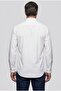 White Regular Fit Pocketless Long Pasha Collar Shirt - 2