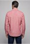 Red Regular Fit Pocketless Long Pasha Collar Shirt - 2