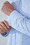 Blue Regular Fit Cotton Long Sleeve Shirt - 4