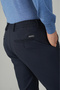 Navy Blue Lace-Up Elastic Sports Jogger Pants - 4