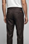 Brown Wool Zippered Classic Jogger Marvil Sports Pants - 2