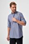 Gray Regular Fit Cotton Basic Shirt with Epaulettes