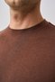 Studio Men's Crew Neck Knitwear Dark Tan - 4