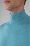 Mint Green Regular Fit Wool Basic Half Turtleneck Knitwear - 3