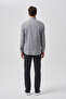 Studio Men's Regular Fit Long Sleeve Pocketless Shirt Gray - 3