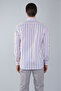 Long Sleeve Pocketless Navy Blue Cotton Men's Shirt - 2