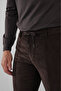 Brown Velvet Cotton Lycra Stretchy Comfortable Jagger Men's Trousers - 4
