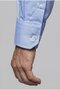 Blue Regular Fit Pocketless Classic Long Collar Shirt - 5