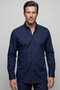 Long Sleeve Pasha Collar Shirt Navy Blue