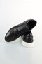 Black Leather Sneaker Shoes - 5