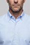 Light Blue Regular Fit Cotton Pasha Collar Shirt - 3