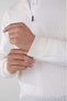 White Regular Fit Wool Zippered Half Fisherman Full Jacquard Knitwear - 4