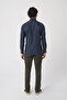 Navy Blue Regular Fit Cotton Shirt - 5
