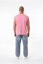 Men's Oversize Crew Neck Basic Undershirt Candy Pink - 5