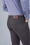Brown Cotton Pocketed Gabardine Cotton Sports Trousers - 4