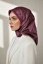 100% Twill Silk Floral Pattern Dusty Rose Color 90X90 Planting Shape : Hand Stitched Scarf - 5