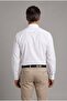 White Regular Fit Cotton Pocketless Classic Long Collar Oiron Shirt - 2