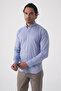 Men's Regular Fit Long Sleeve Blue Shirt - 2