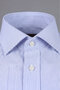 Navy Blue Regular Fit Cotton Pocketless Long Sleeve Italian Collar Shirt - 3
