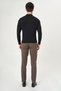 Men's Polo Collar Buttoned Knitwear Black - 2