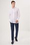 White Regular Fit Cotton Basic Sports Shirt - 5
