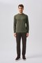 Studio Men's Crew Neck Knitwear Green