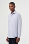 Regular Fit Long Sleeve Classic Navy Blue Men's Shirt - 5