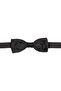 Black Polyester Patterned Tuxedo Bow Tie